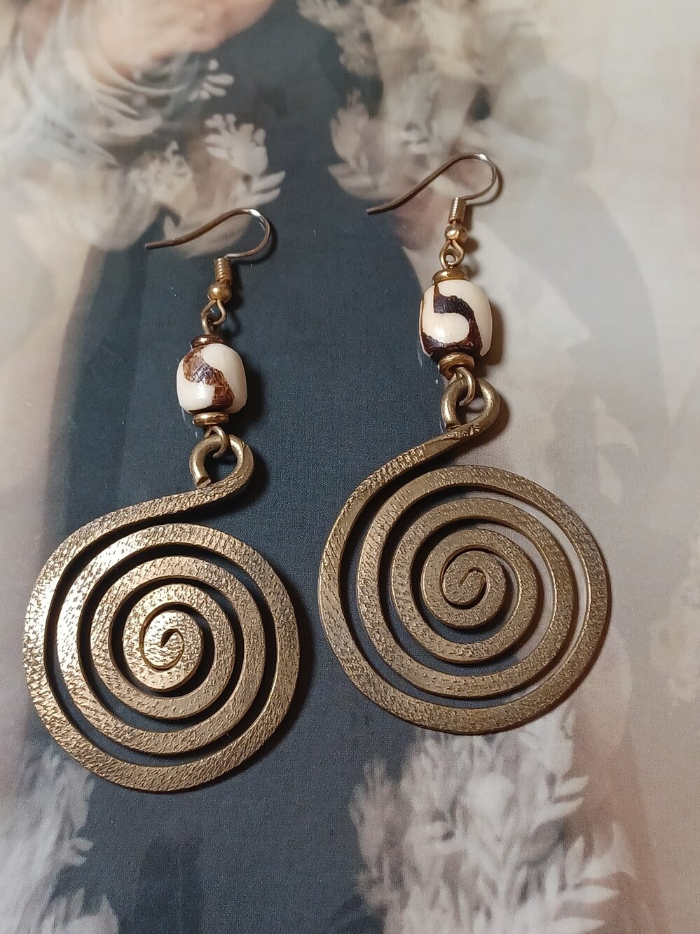 Handmade African Artisan Spiral Earrings 💫